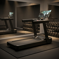 Tapis roulant électrique professionnel pour salle de sport, équipement de fitness, exercice aérobie, écran LCD, écran de projection, sans fil, Liva