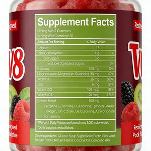 Gomitas de Vitaminas para Aumentar la Estatura en Oferta, con <span class=keywords><strong>Calcio</strong></span> 100mg, <span class=keywords><strong>Magnesio</strong></span> Glicinato 30mg, <span class=keywords><strong>Zinc</strong></span> <span class=keywords><strong>y</strong></span> Ashwagandha - Product Image 3