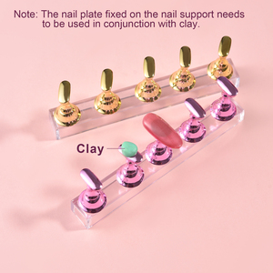 Support magnétique pour la pratique des ongles, base ABS, présentoir pour nail art, outil de manucure professionnel pour salon - Product Image 6