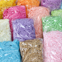 10 g/sac coloré raphia papier raphia farce bricolage fête de mariage boîte-cadeau bonbons matériel emballage remplissage décorations fournitures