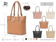 Borsa tote da donna in microfibra, pelle sintetica, tinta unita, per tutte le stagioni, borsa a tracolla - Product Image 1