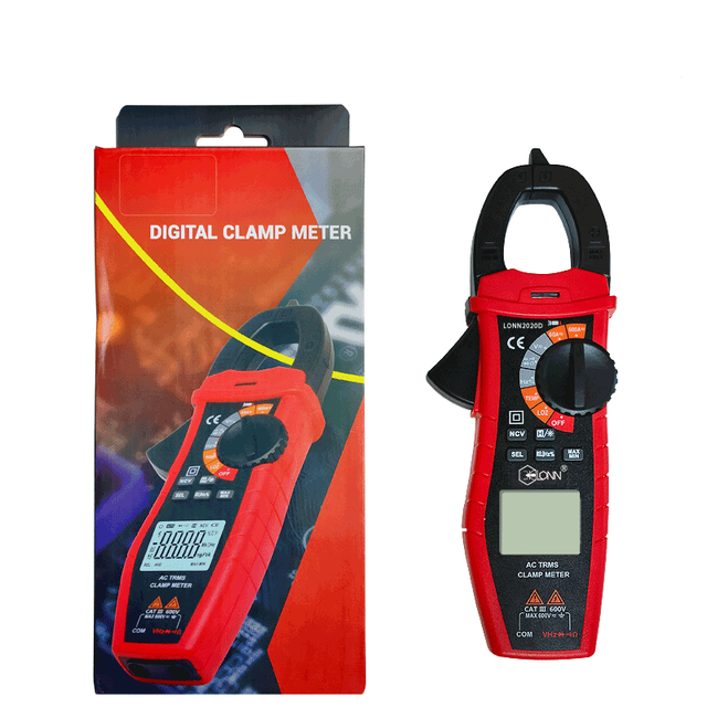 High Quality Lonn 2020B Smart Digital Clamp Meter 6000 Counts Display AC/DC Current/Voltage Tester Multimeter 6000A/600V