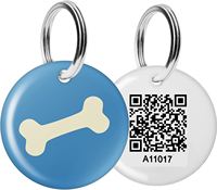 Hot Sale Custom ized Silikon Pet Tag Einzigartiger QR-Code NFC Dog Tag Multi-Color für Haustier
