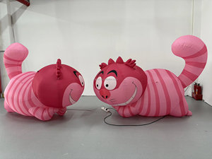 Gato de Cheshire Inflable de Dibujos Animados, Decoración de Jardín para Fiestas Temáticas de Alicia en el País de las Maravillas - Product Image 6