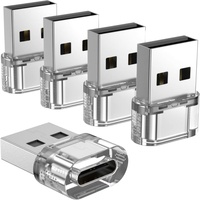Convertidor Portátil USB-A a Tipo-C Hembra, Compatible con Cargador de Coche, Banco de Energía, Laptop, iPhone 15/Android