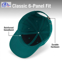 Gorra de Béisbol Personalizada Estilo Martin del Equipo Aston F1 con Logotipo Bordado, Gorra Deportiva Verde de 6 Paneles, Ajustable, para Piloto