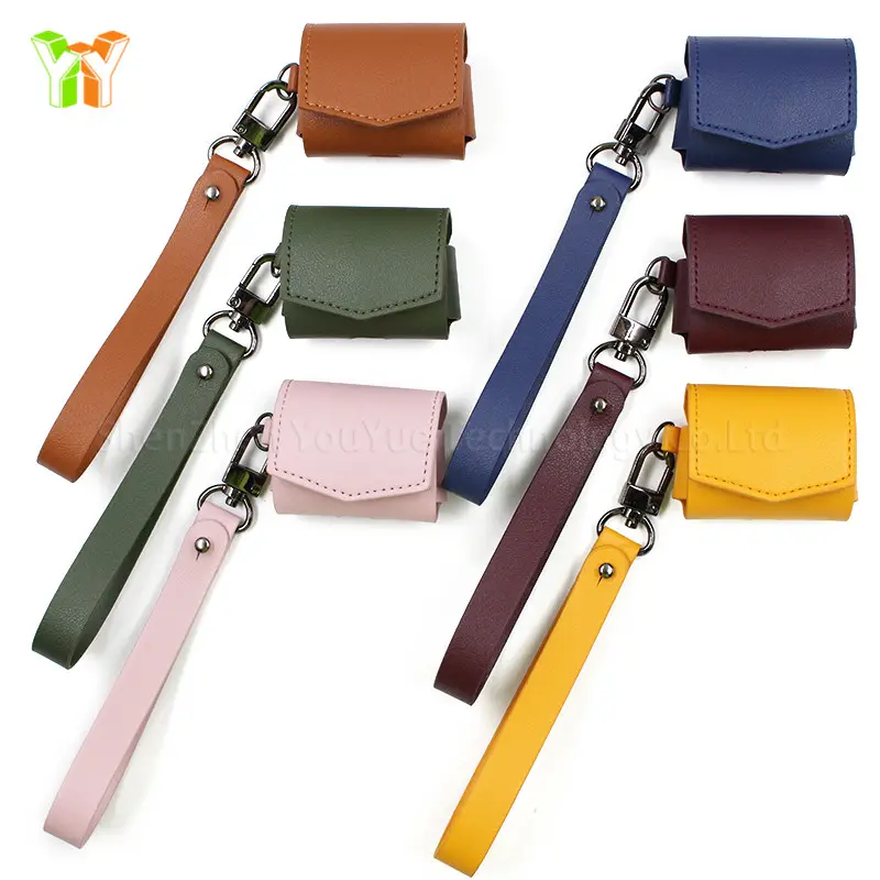 High Quality Leather Earphone Protective Case Cover Earphone Holder For Apple Airpods Pro