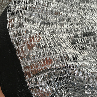 Filet d'ombrage réfléchissant en aluminium tricoté warp avec 95 % d'ombrage, en HDPE argenté, pour serre, balcon, parking, abri pour chien