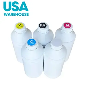 USA Warehouse DTF Ink 1000ml CMYKW White Heat Transfer Ink XinFlying Manufacturer for XP600 I3200 Printhead