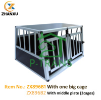 Cages de voiture en aluminium pour chien
