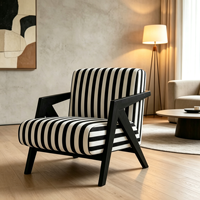 Fauteuil simple Richard OEM ODM, fauteuil d'appoint, fabricant, couleur et tissu personnalisés pour projets hôteliers et villas, vente en gros VLranlife