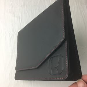 حافظة مستندات السيارة من الجلد الصناعي A5 مع شعار مخصص منقوش، حقيبة ملفات السيارة المحمولة، منظم ملفات للمكتب والشركة - Product Image 6