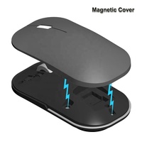 Computer Optische Maus Dual Model Wireless BT Maus Aluminium legierung Magnet abdeckung Typ C Anschluss für Notebook Mac iPad