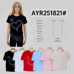 Comodo7เสื้อยืดผ้าฝ้ายสำหรับผู้หญิงคุณภาพสูงนุ่มโดดเด่นคอเสื้อลูกเรือแขนสั้นพิมพ์ลายน่ารักสีตัดกันขายดี - Product Image 6