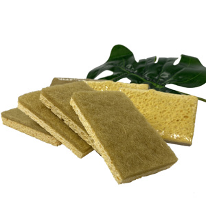 Hoja de Esponja de Sisal y Celulosa Ecológica para Lavar Platos, para Limpieza del Hogar y Uso Hidropónico - Product Image 1