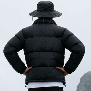 The Jacket for North <strong>Men's</strong> Winter Parka Sheep Character Print Zipper Closure Breathable Plus Size Warm Thicken Coat for Face - Product Image 6