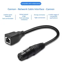 Cable DMX512 XLR a RJ45 de 3/5 pines al por mayor, cable de extensión de señal de luz de escenario XLR a Ethernet