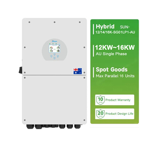 Deye <span class=keywords><strong>16kw</strong></span> lai biến tần 15KW 24V <span class=keywords><strong>LCD</strong></span> IP65 Single phase 12KW năng lượng mặt trời giá biến tần cho AU lưu trữ nhà - Product Image 1