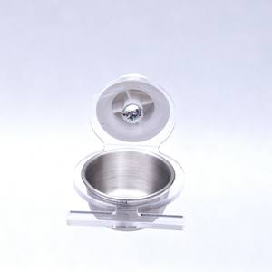 Mangeoire à oiseaux en acrylique transparent et en acier inoxydable, nouveau style 2025, plusieurs tailles au choix - Product Image 3