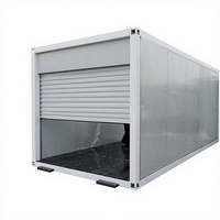 Garage modulaire préfabriqué en acier de 20 pieds, structure démontable, emballage plat, garage portable extérieur pour le stationnement des voitures