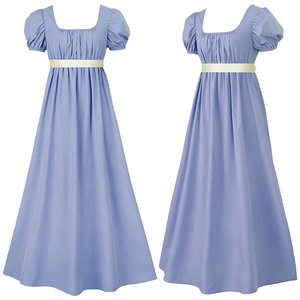 Vestido de Fiesta Vintage de Terciopelo Estilo Regencia Romántica, Disfraz de Cosplay, Cintura Natural, Estilo Victoriano Medieval, Halter, Jane Austen, Midi, Color Sólido - Product Image 5