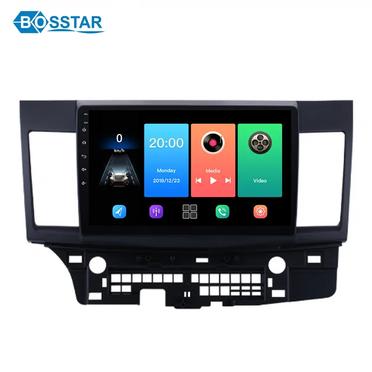 Bosstar android multimedya sistemi stereo Mitsubishi Lancer 2010 için 2011 2012 2013 2014 2015 2016 araç dvd oynatıcı oyuncu