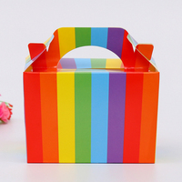 Vente chaude haut de gamme à main boîte à bonbons oeuf cadeau Dessert fruits emballage nouveau Type de dossier anniversaire nourriture cadeaux estampage impression
