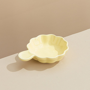 Plat à sauce en céramique P-99 pour fondue et barbecue, design japonais, écologique, pour sauce soja et vinaigre - Product Image 1