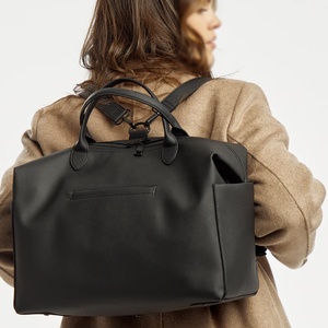 Sac à langer en cuir portable personnalisable de haute qualité, grande capacité, imperméable, multifonctionnel, sac à langer tendance pour maman - Product Image 1