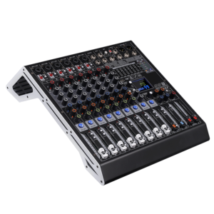 Профессиональный аудиомикшер DX-8, 8 каналов, 6 XLR входов, <span class=keywords><strong>2</strong></span> группы, 99 DSP-эффектов для живых выступлений - Product Image 3