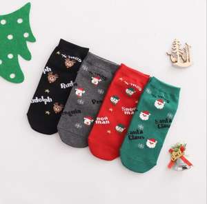 Calzini in 100% di cotone comici all'ingrosso 2025 divertenti da donna su misura per uomo con fumetto senza sfilata alla moda natale calzini alla caviglia - Product Image 4