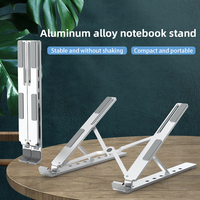 Support portable ergonomique pliable pour ordinateur portable, réglable multi-angles, en aluminium