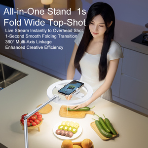 Anneau lumineux de bureau avec support pour enregistrement vidéo Support flexible pour ordinateur portable Zoom Réunion, Streaming Photographie - Product Image 4