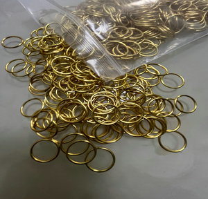 Marqueurs de mailles circulaires en métal pour tricot et <span class=keywords><strong>crochet</strong></span>, avec fermoir, colorés - Product Image 1