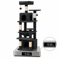 Arbre à chat double de luxe avec paniers, vente en gros, produit phare