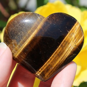 Cristal Curativo de Alta Calidad al por Mayor, Corazón de Piedra de Ojo de Tigre Amarillo Natural para Decoración del Hogar y Regalos - Product Image 2