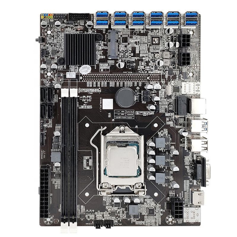 Высококачественная материнская плата B75, материнская плата 12 PCIE на USB LGA1155 CPU DDR3 b75