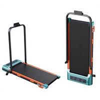 Tapis roulant électrique pliable silencieux avec moteur de 1,5 CV, inclinaison manuelle, capacité de charge de 130 kg, écran LED pour usage domestique, musculation