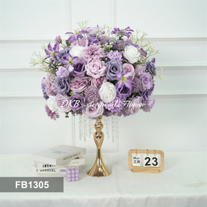 Centros de Mesa con Bolas de Flores Artificiales para Bodas, Bola de Flores Púrpuras Artificiales para Decoración de Bodas, Venta al Por Mayor - Product Image 2