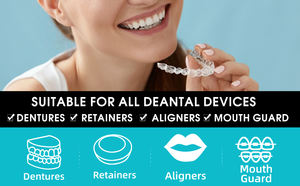 Tabletas efervescentes <span class=keywords><strong>para</strong></span> remojar dentaduras postizas: elimina la placa en los dientes postizos, mantiene la boca higiénica - Product Image 5