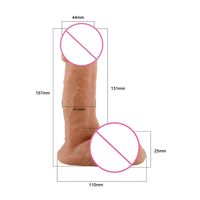 Sexbay YJ-028 Consolador Realista con Potente Ventosa, Pene Pequeño de Silicona para la Masturbación Femenina