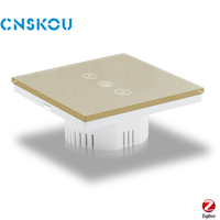 Interruptor de Pared Táctil Inteligente Zigbee para Hogar Inteligente, Diseño Nuevo, Monopolar, 10A, 110V-220V, Resistente al Agua