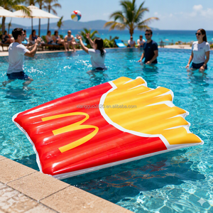 Matelas Gonflable Piscine Frites Françaises en PVC Épaissi, Emballage Personnalisé, Jouet de Piscine <span class=keywords><strong>pour</strong></span> Adultes et Enfants, Plage et Natation - Product Image 5