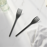 Fourchette jetable biodégradable CPLA Greenday pour compagnies aériennes, kit de fourchettes PLA pour fêtes, résistante à la chaleur, durable, 6/6,5 pouces
