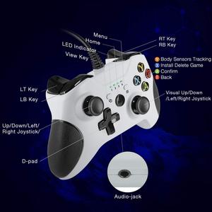 <span class=keywords><strong>Controller</strong></span> Game berkabel untuk Game Steam, Gamepad USB untuk Gaming Win 10 xone s x joystick dengan Jack Audio, tombol <span class=keywords><strong>Turbo</strong></span> - Product Image 3
