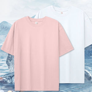 เสื้อยืดผู้ชายแขนสั้นผ้าคอตตอนขนาดใหญ่ไม่มีลายเรียบของผู้ใหญ่และ100% - Product Image 1