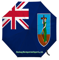 Paraguas plegable con bandera de Guadalupe, apertura y cierre automático, compacto, portátil, grande, para protección contra la lluvia, resistente al viento