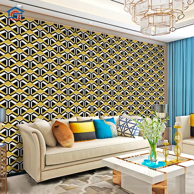 0.53 x10m Luxury Geometric Wallpaper Roll Wall Paper Modern Design Bedroom Living Room Background Home Wall Decor