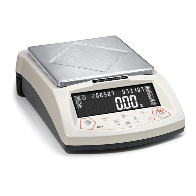 HUAZHI HZY-B3200 3200G 0.01G Fully Aluminum Alloy Digital Paper Weight Scale Loadcell Sensor VATN LCD Display Tare Function