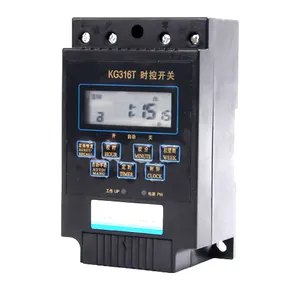 KG316T Minuterie programmable numérique Din Rail Time Switch 220VAC 25A Minuterie numérique pour la maison